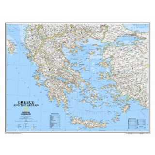 National Geographic Maps Greece Classic Wall Map