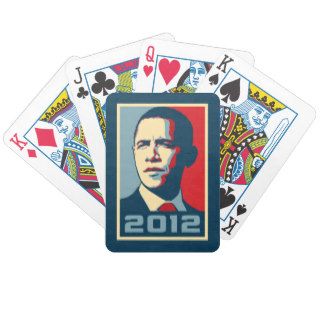 Obama 2012 [poster] bicycle playing cards
