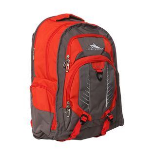 High Sierra Charcoal/ Red Li Gorge Backpack High Sierra Fabric Backpacks