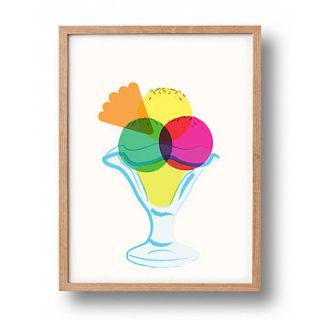 ice cream graphic print by ruka ruka