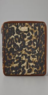 Rebecca Minkoff Washed Denim Cheetah Stevie iPad Case