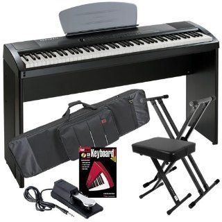 Kurzweil MPS20 Digital Piano STAGE BUNDLE w/ Gig Bag, Stand & Bench Musical Instruments