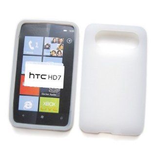 HTC HD7 (T Mobile) Silicone Skin Case, Clear Cell Phones & Accessories