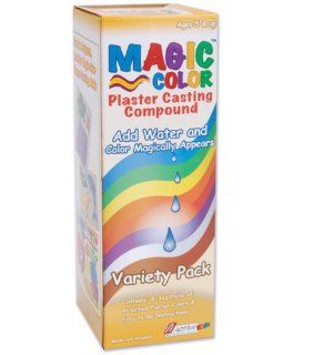 Activa Magic Color Plaster Casting Compound, 3 Ounce, each of 8 Colors