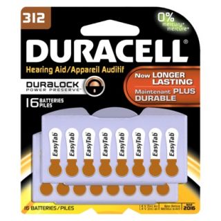 Duracell Easy tab Hearing Aid Size 312   16 Count