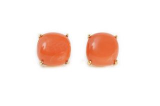erana orange moonstone earrings by glacier jewellery