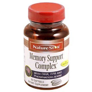 NatureStar Memory Support Complex Dietary Supplement Softgels, 60 Count Bottles (Pack of 2) Health & Personal Care