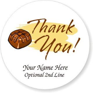 Chocolate Candy Thank You Stickers (Personalized)  Childrens Decorative Stickers 