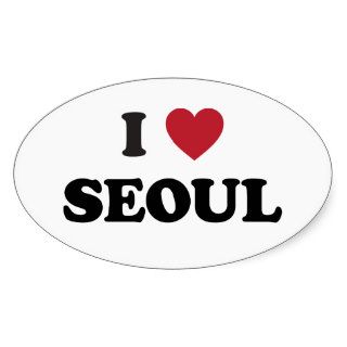 I Heart Seoul South Korea Stickers