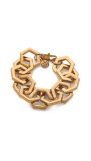 Tory Burch Hexagon Link Bracelet