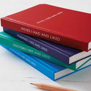 'i met and liked' notebook by horsfall & wright