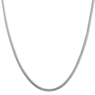 Highly Polished Sterling Silver Round Snake Chain Necklace (16 20 inches) Fremada Sterling Silver Necklaces