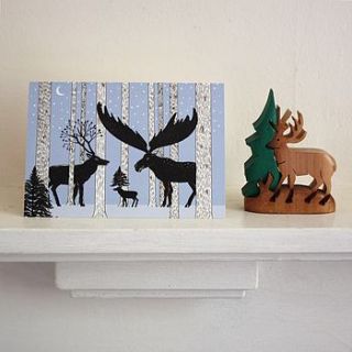 strange deer card by harriet russell