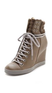 See by Chloe Lace Up Wedge Sneakers