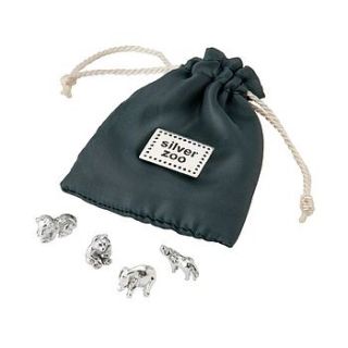 zoo pouch silver christening keepsake by tales from the earth