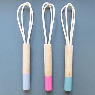 beech wooden whisk by lilac coast