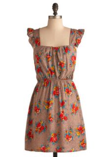 Hayride Honey Dress  Mod Retro Vintage Printed Dresses