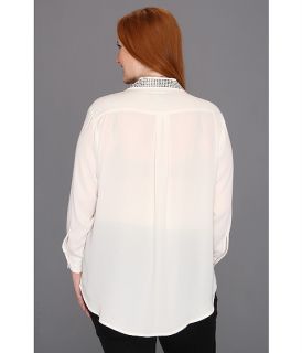Karen Kane Plus Plus Size Studded Silverlake Shirt