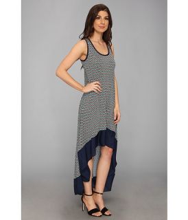 Tbags Los Angeles High Low Tank Dress w/ Contrast Band