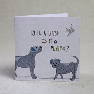 children's dog birthday card by lil3birdy