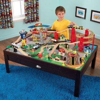 KidKraft Airport Express Espresso Table and Set Toys & Games