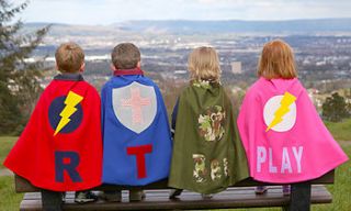 children's personalised dressing up cape by red berry apple