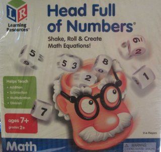 Head Full of Numbers Shake, Roll & Create Math Equations Toys & Games