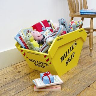 toy skip toy box with personalised option by bluewell theme beds