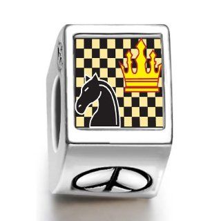 Soufeel Chess Game Peace Symbol European Charms Fit Pandora Bracelets Jewelry