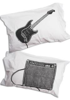 Music Lover Pillowcases  Mod Retro Vintage Decor Accessories