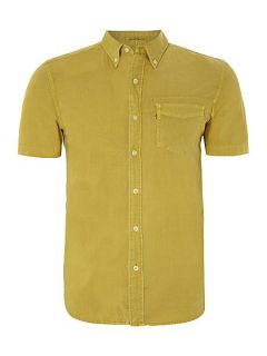 Levis Short sleeved one pocket washed shirt Yellow