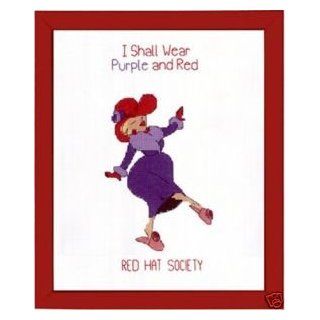 Carefree Ruby, Red Hat Society Counted Cross Stitch