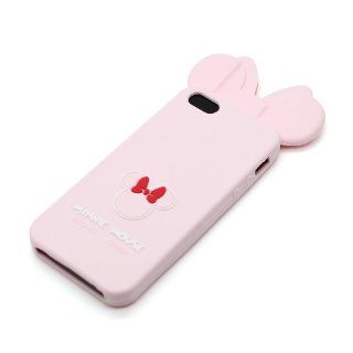Disney Minnie Mouse Cute Ear Silicone Case for iPhone 5/5G (Pearl Pink) Cell Phones & Accessories