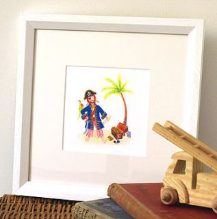 framed pirate artwork by artful kids