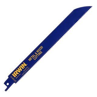 10 Pack Irwin 372810 8" x 10 TPI Bi Metal Metal & Wood Cutting Reciprocating Saw Blade with WeldTec    