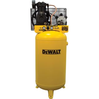 DEWALT Electric Air Compressor — 5.2 HP, 80-Gallon Vertical Tank, Model# DXCMV5048055  19 CFM   Below Air Compressors