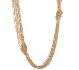 Susan Graver Multi Chain Knot Necklace —