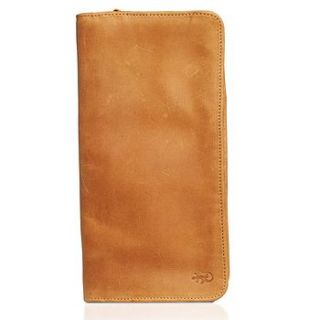 sandstorm large tan leather travel wallet by exclusive roots