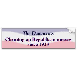 Humorous Pro Democratic Party  Sticker Bumper Stickers