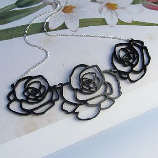 small rose garland necklace by sarah keyes contemporary jewellery