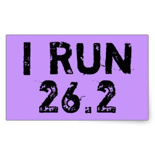 Lilac I Run 26.2 Sticker