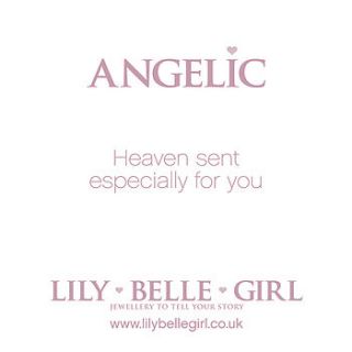 angelic necklace in rose by lily belle girl