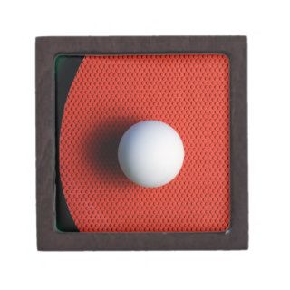 Ping Pong Ball and Paddle Premium Trinket Boxes