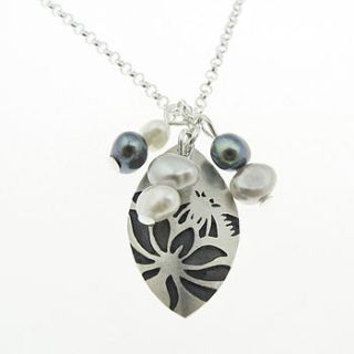 protea pearl cluster necklace by andrea thorpe