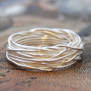 sterling silver wire ring by otis jaxon silver and gold jewellery