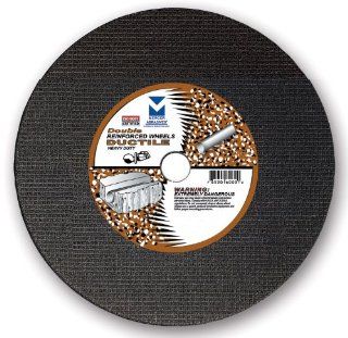 Mercer Abrasives 606010 High Speed Cut Off Wheels For Portable Gas Saws, Double Reinforced 12 Inch by 1/8 Inch x 1 Inch, 10 Pack   Fiber Backed Abrasive Discs  