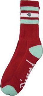 Diamond 3 Stripe High Socks Red/Diamond Blue 3 Pairs  Skateboarding Apparel  Sports & Outdoors