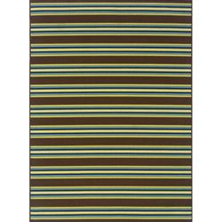 Brown/Green Outdoor Area Rug (7'10 x 10') Style Haven 7x9   10x14 Rugs