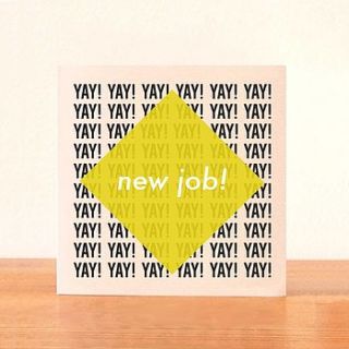 yay modern new job card by sweet oxen