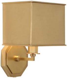 Robert Abbey 2671 Mary Mcdonald Pythagoras   One Light Wall Sconce, Matte Brass Finish with Metal Shade    
